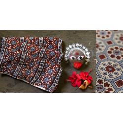 देविका ❋ Ajrakh Modal Silk Saree { with Blouse } ❋ 14